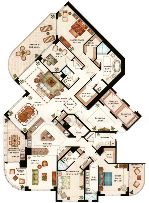 Tavira - Residence 01 historical original plan