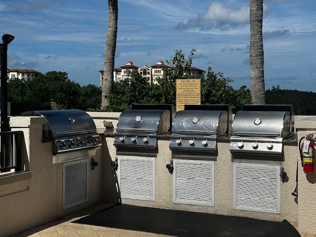 Florencia outdoor grilling area