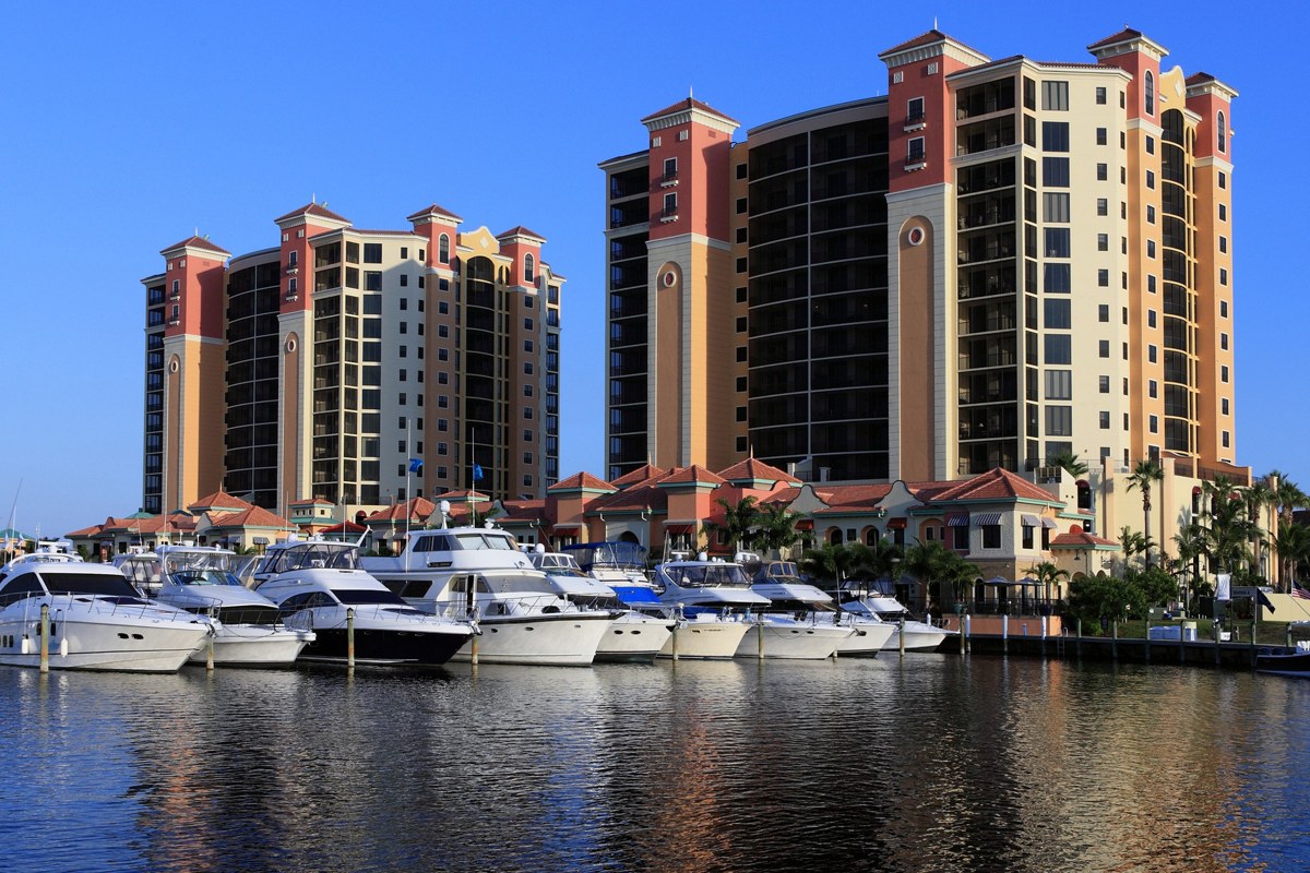 Actual Marina South I and II towers together at Cape Harbour