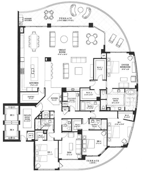 Omega - Residence 03 historical original plan
