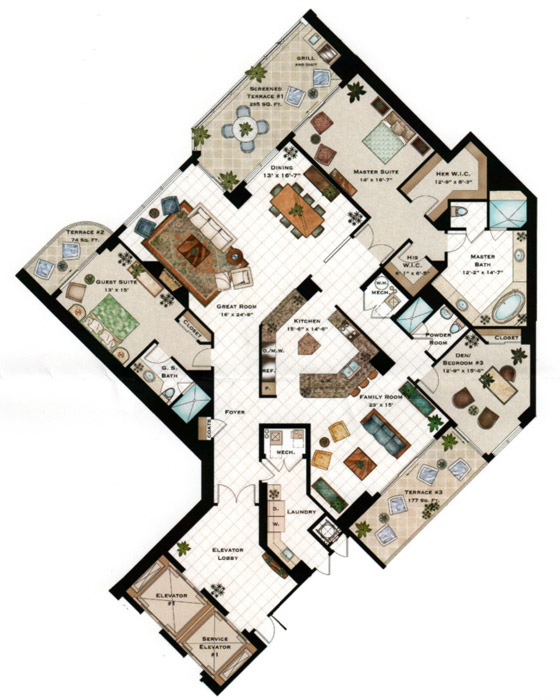 Tavira - Residence 02 historical original plan