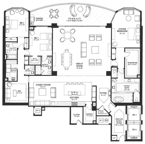 Omega - Residence 02 historical original plan